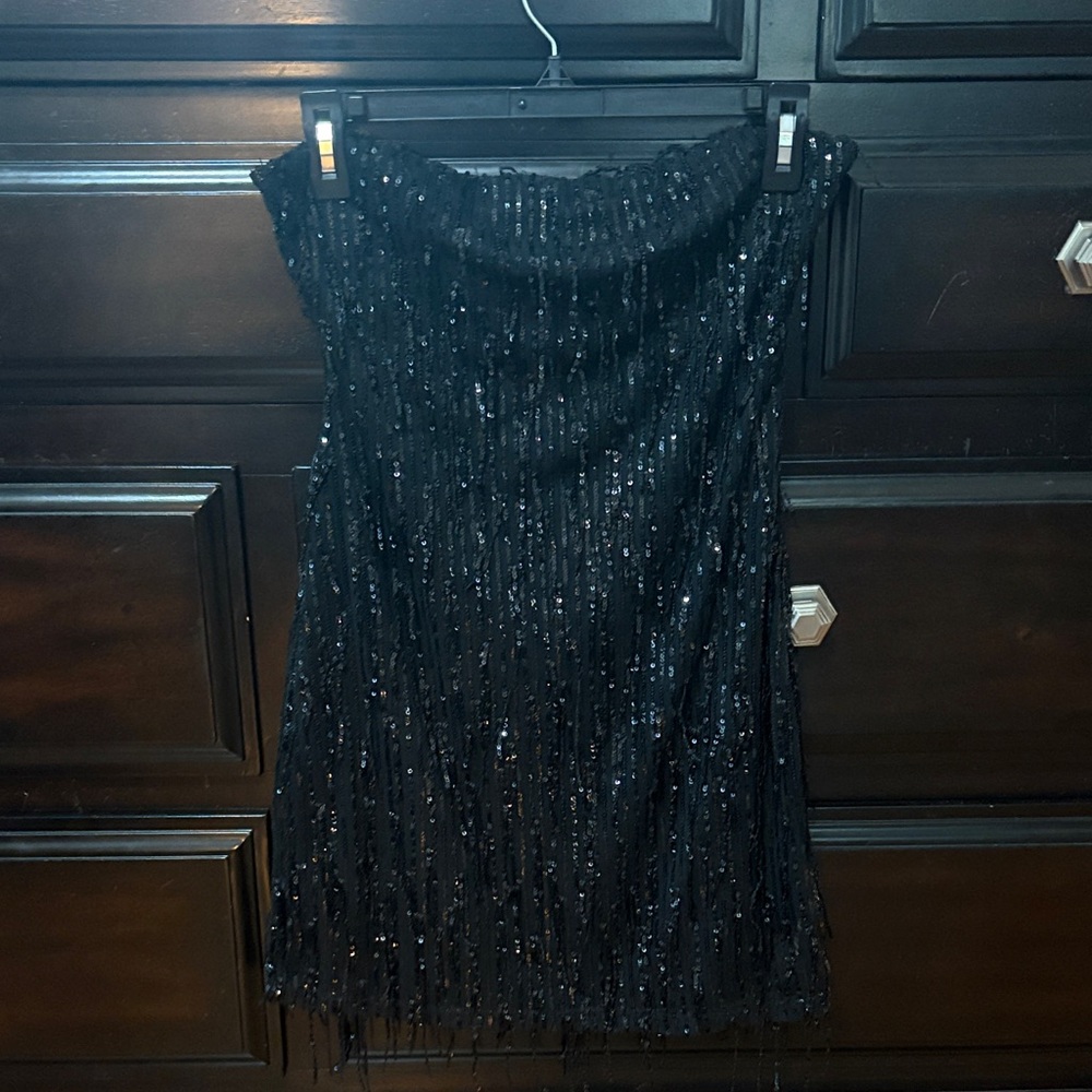 Wild Fable Black Strapless Dress